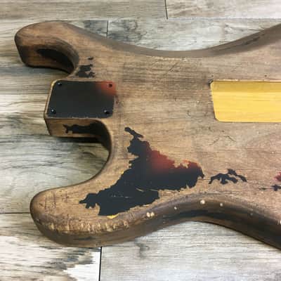 Made to Order - FRANCHIN Mercury guitar body SRV #1 REPLICA Relic Aged Sunburst 100% Nitro Lacquer Alder Stratocaster-Strat-S-Style Made in Italy image 10