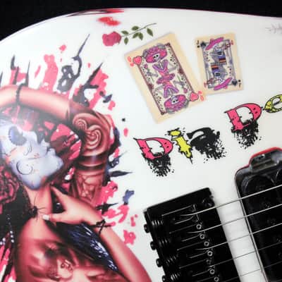 Custom Painted and Upgraded Jackson Dinky JS22 - Aged and Worn With Graphics image 6