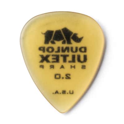 Dunlop 433R2.0 Ultex® Sharp Guitar Picks 2.0mm 72 Picks image 5
