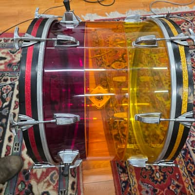 Ludwig Tequila Sunrise Tivoli Bass Drum 20x14 1970s image 9