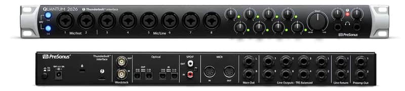 PreSonus Quantum 2626 Thunderbolt Audio Interface 2020 - Present - Black image 1