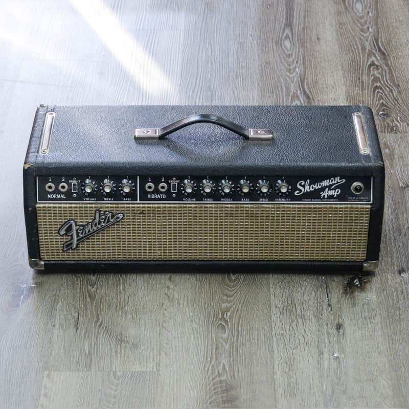 Fender Showman 2-Channel 85-Watt Guitar Amp Head 1965 Blackface image 1