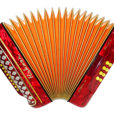 Almost Unused Hohner Norma III DeLuxe Diatonic Button Accordion Garmon German Harmonika 2135, Rare Squeezebox, Fantastic sound! image 3