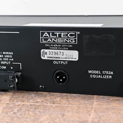 Altec Lansing 1753A 28-Band 1/3-Octave Equalizer CG0092H image 9