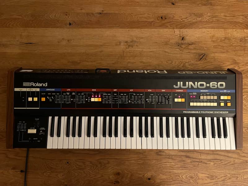 Roland Juno-60 61-Key Polyphonic Synthesizer 1982 - 1984 - Black image 1