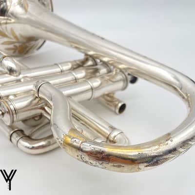 Courtois Levy's Model Cornet 1880s - Silver image 6