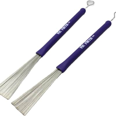 Vic Firth Standard Drum & Percussion Brush Model HB - 1 pair Retractable Handle image 1