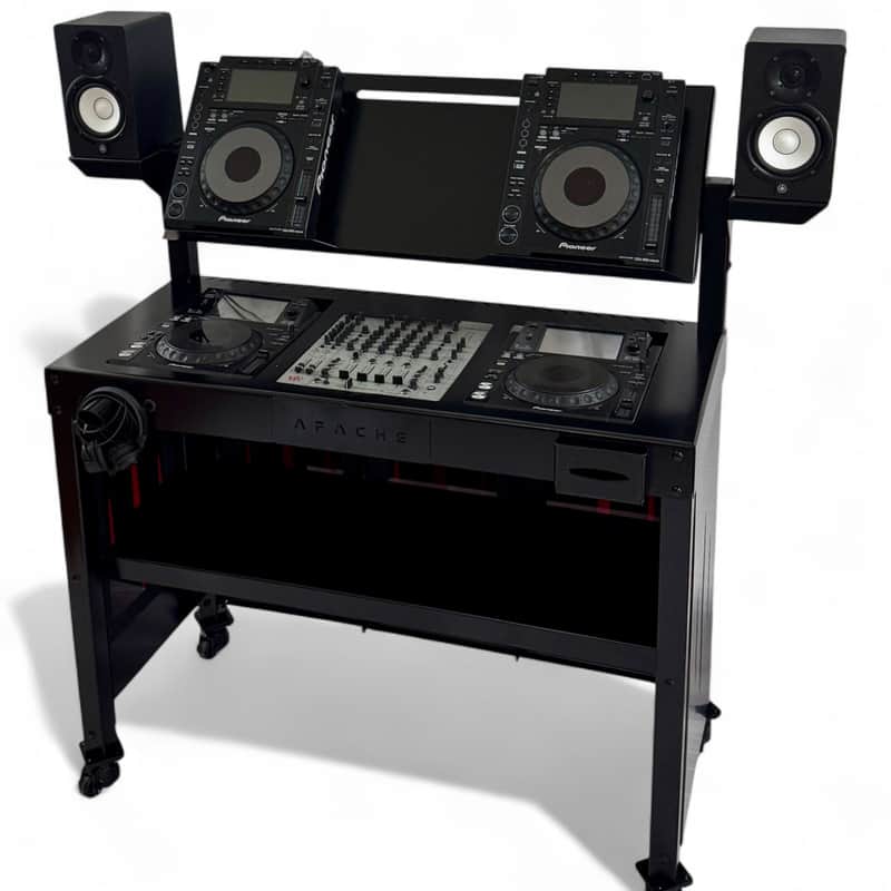 Apache Workbench DJ Booth W/ Speaker Kit and CDJ Rack image 1
