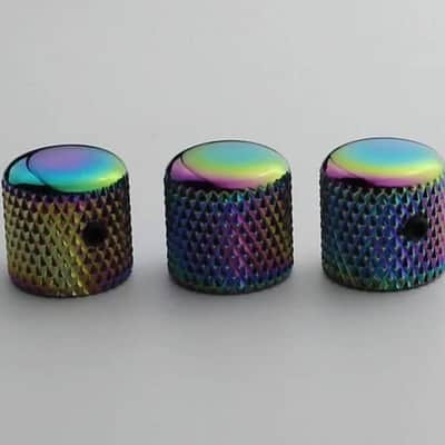 3 Piece Rainbow Guitar and Bass Control Knobs Set Bild 5