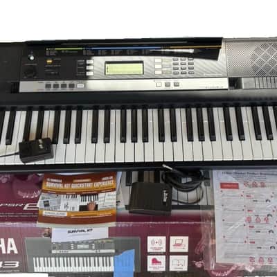 Yamaha PSR-E243 61-Key Portable Keyboard - Excellent Condition with Original Box, Power Supply, Manuals & Sustain Pedal