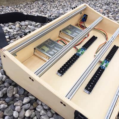 9U Eurorack case powered, 120 or 126 hp, patched resealable, modular synthesizer image 13
