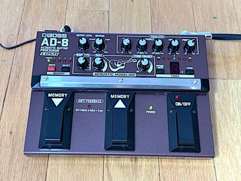 Boss AD-8 Acoustic Guitar Processor Pedal w/ Power Adapter, Excellent Condition image 1