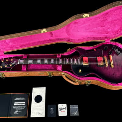 2016 Gibson Les Paul Custom Figured Custom Shop Flame Top ~ Purple Widow image 14