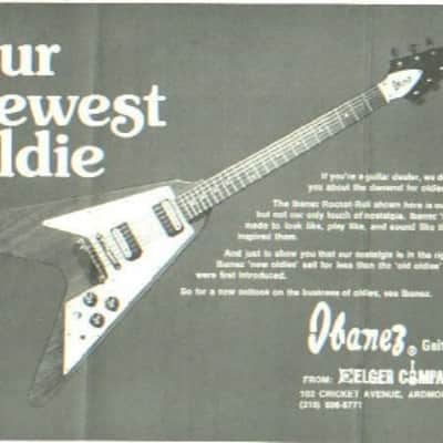 Ibanez Rocket Roll Medallion V 1974-75 - Natural image 20