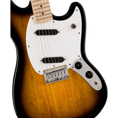 Squier Sonic Mustang Maple Fingerboard - 2 Color Sunburst image 4