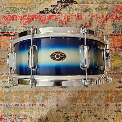 Slingerland No. 151 14x5.5" 3-ply Student Model Snare - Blue/Silver Duco 1960s image 2