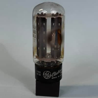 1961 General Electric 5U4GB Vintage GE Side Getter Gray Plate Rectifier TubeT400 image 2