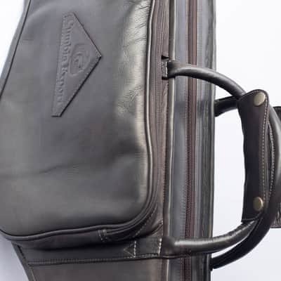 Premium Handmade Full-Grain Brown Leather Alto Sax Case image 9