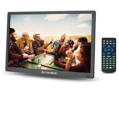 Audiobox Portable 15" LCD TV with HDMI, Monitor HD & Long Battery Life - Entertainment On-The-Go w/Remote Control, Car Charger, Antenna w/Magnetic Base & A/V Cable - RV, Camping, Outdoor Activities image 1