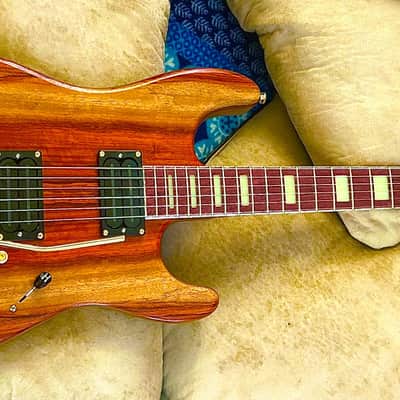 Hot rod, custom stratocaster style guitar, figured padauk/roasted ash, SD SLUG pickups image 1