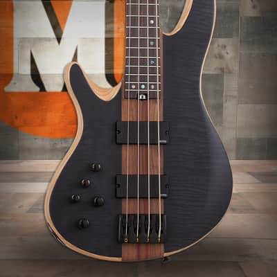 Schecter Charles Berthoud CB-4 LH - See Thru Black Satin (2872) image 1