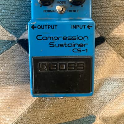 Boss CS-1 Compression Sustainer (MIJ, silver screw) – Blue image 1
