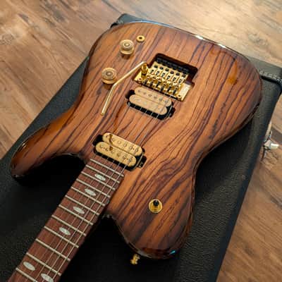2018 JamAxe USA Custom Tele Floyd HH Electric Guitar 2018 Natural Figured W/OHSC Super Clean image 8