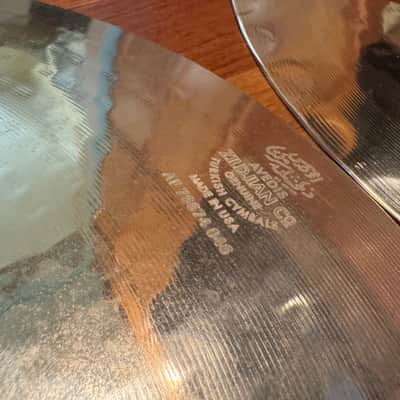 Zildjian 14" A Custom Mastersound Hi-Hat Cymbals (Pair) 1999 - Present - Brilliant image 8