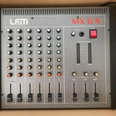LEM MX6S vintage mixer - 6 mono channels - stereo output image 1