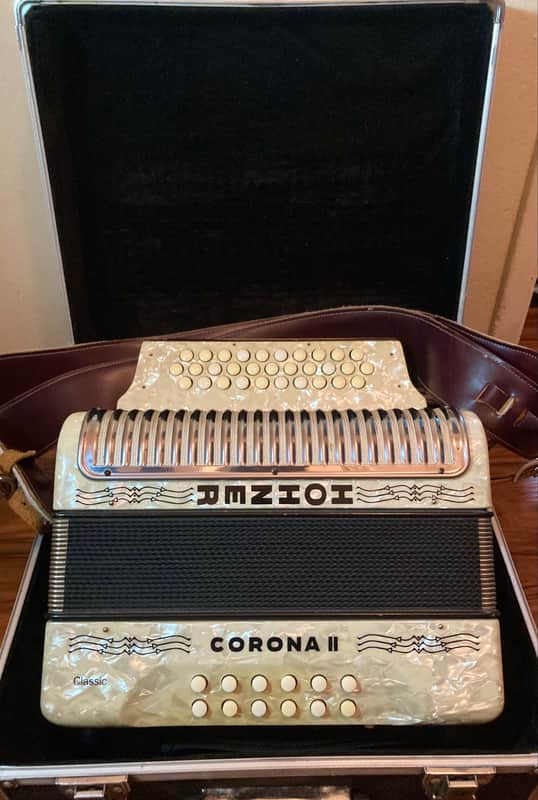 Hohner Corona II Classic Diatonic Accordion (G/C/F) 2010s - Black image 1