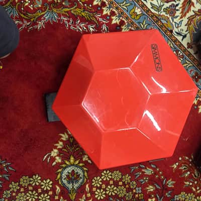 Simmons Drum Pad Set of 3 Two Tom One Kick Red Backing 1980s image 5