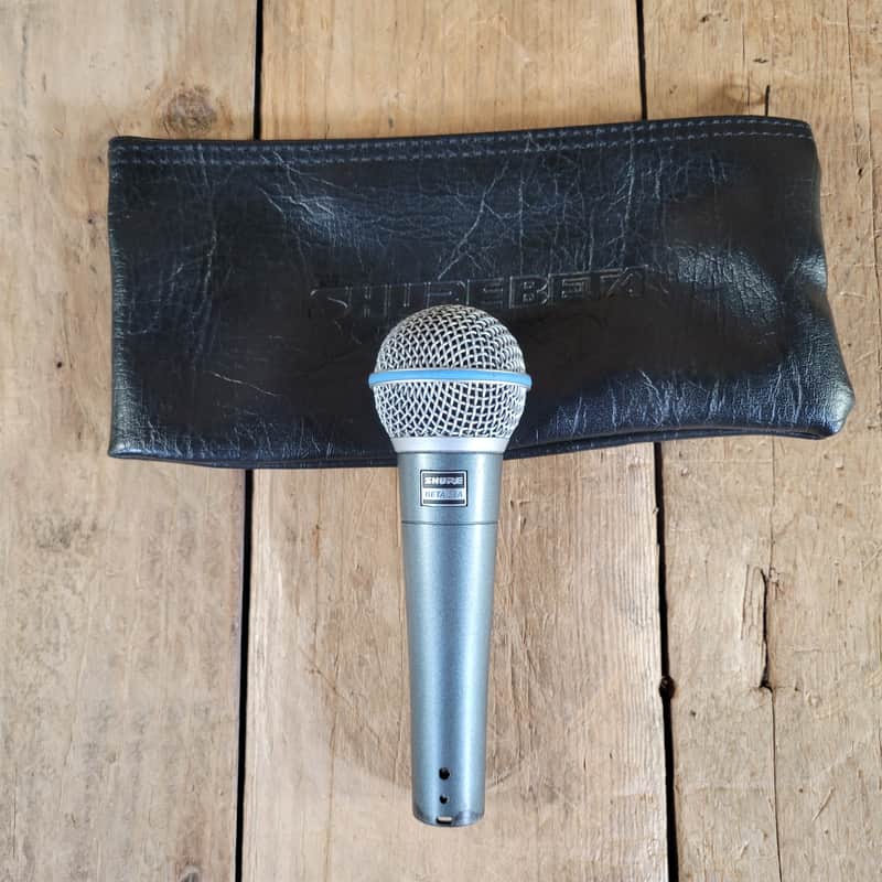 Shure Beta 58A Microphone in bag, excellent image 1