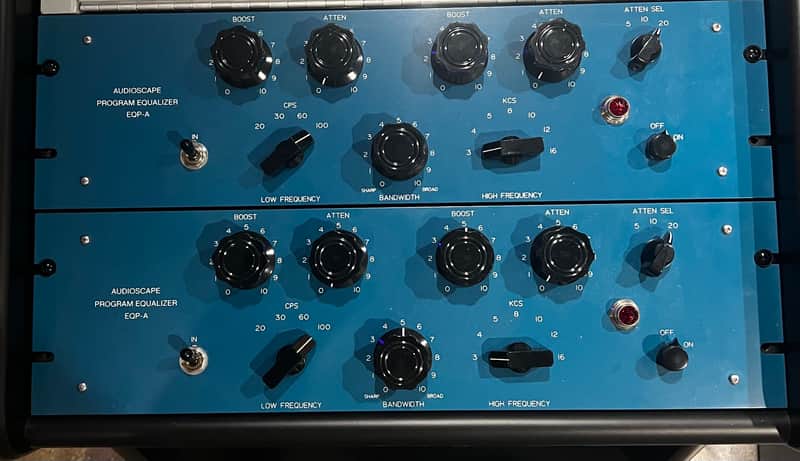 (PAIR) AudioScape Engineering Co. EQP-A Program Equalizer 2019 - 2021 - Blue image 1