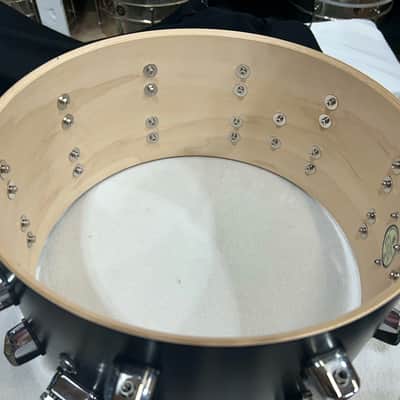 SJC 7"X14" Tour Model 10 ply maple (1274-12154) 11/24/20 - Black Matte Lacquer image 14
