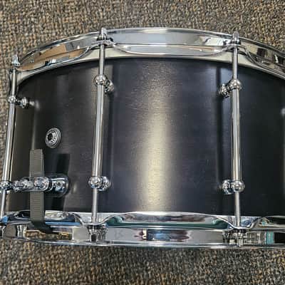 SJC Custom Maple Snare Drum 2023 Black 7x14 image 7