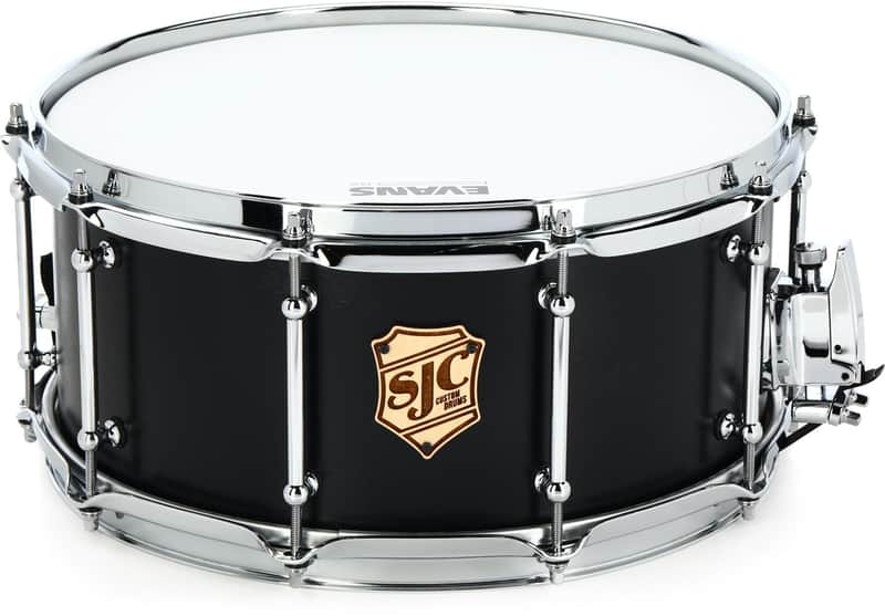 SJC Custom Drums Tour Series Snare Drum - 6.5-inch x 14-inch  Matte Black image 1