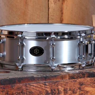 Noble & Cooley *Pre-Order* Alloy Classic 4.75x14" Cast Aluminum Snare Drum Raw Finish Chrome Hardware | Made in the USA | Special Order | Authorized Dealer image 1