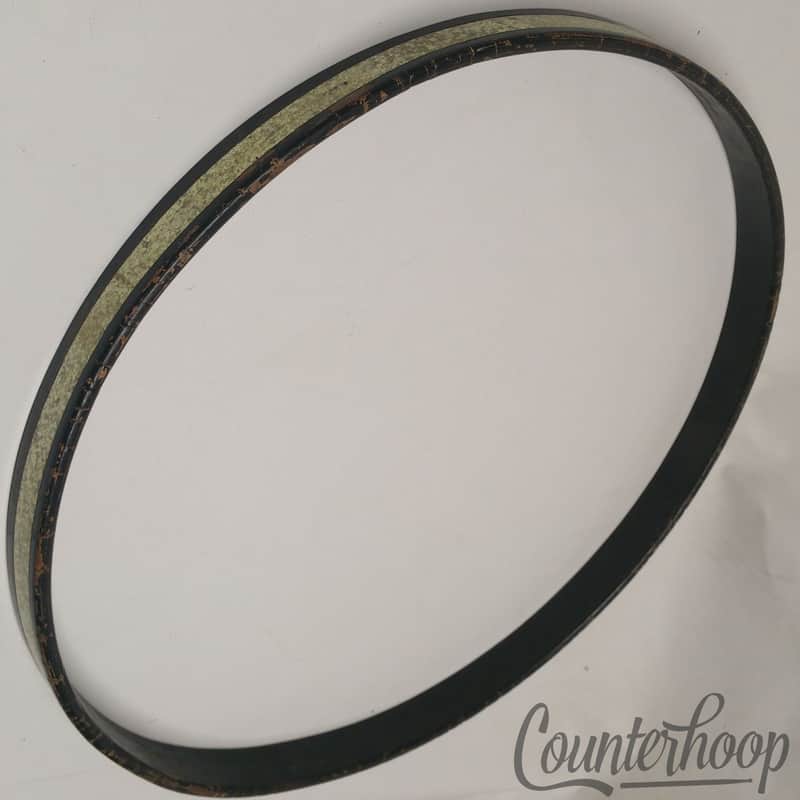 *Gretsch 20" 3Ply Maple Bass Drum Hoop/Rim Silver Sparkle Inlay Broadkaster 50s* image 1