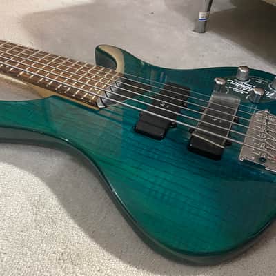 WashBurn BANTAM XB - 600 1994 - 1998 - TRANSPARENT GREEN 6 String image 14