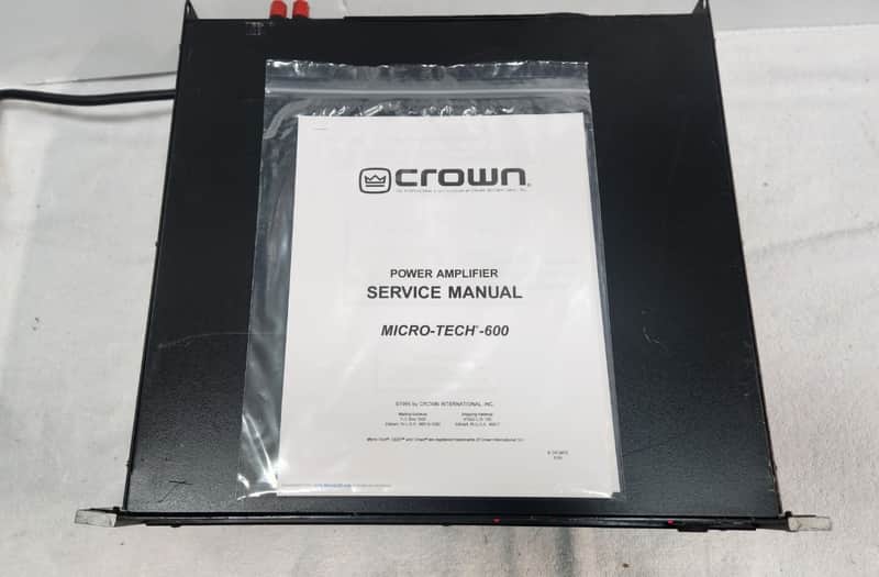 Crown/AmCron Vintage Power Amp Model Micro-Tech 600 | Reverb