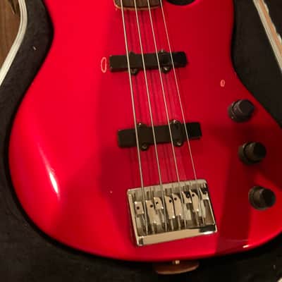 Fender American Standard Jazz Bass with Rosewood Fretboard 1990 - 1991 Candy Apple Red image 6