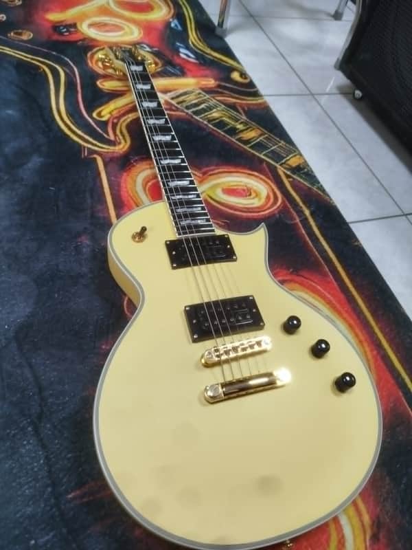 ESP LTD EC-1000T CTM 2022 - Present - Vintage Gold Satin image 1