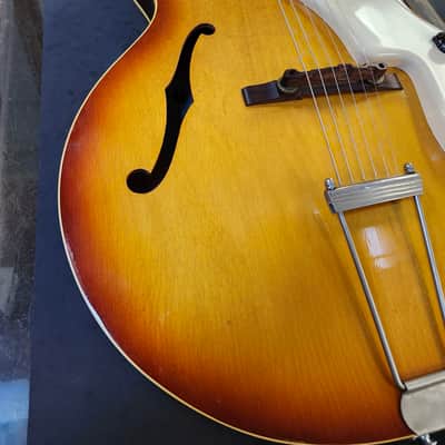 Vintage 1965 Epiphone (Kalamazoo) Granada E444T Thinline Archtop Electric Guitar - Sunburst with Gibson Case image 19