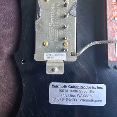 Stratocaster HSH loaded pickguard Seymour Duncan / Warmoth image 3