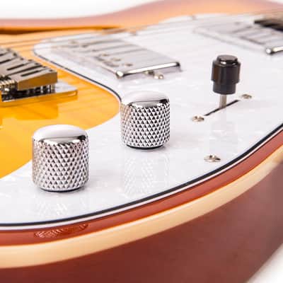 Vintage Reissued Series V72HFTB Flame Top w / 2 Humbuckers, Tobacco Burst image 6