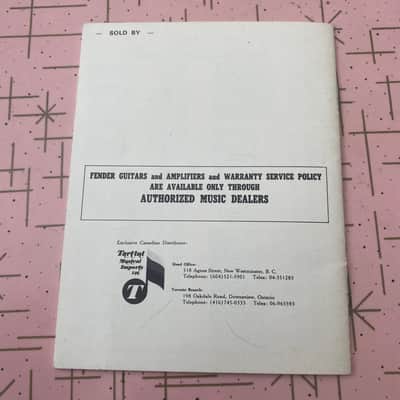 Fender Price Guide 1974 guitars amps bass misc. Case Candy booklet catalog image 2