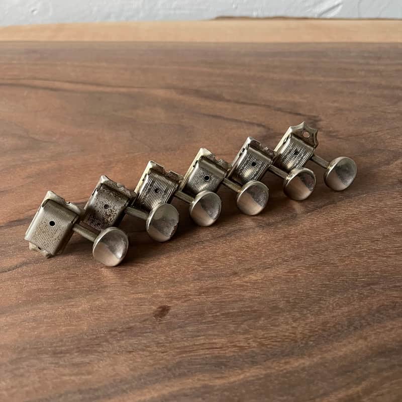 Fender Kluson Deluxe Tuner Set Double Line Vintage 1964-1967 - Nickel image 1