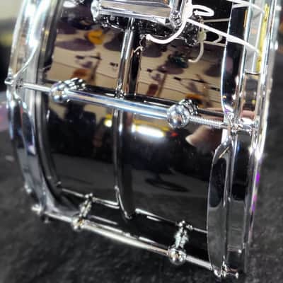 Ludwig Universal Black Brass Snare Drum 7in. x 13in. Chrome Hardware Auth Dealer Free Shipping! image 6