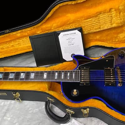 NEW! Gibson Dealer Select Custom Shop Les Paul Custom Blue Widow AAA Figured Flame Top - Authorized Dealer - 10.2lbs - G07460 image 13