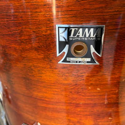 Tama 80’s Superstar Mahogany 24-14-16-18 Drum Set image 11